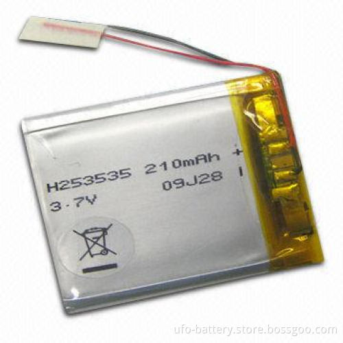 Rechargeable Lithium Polymer Battery with 3.7V Nominal Voltage